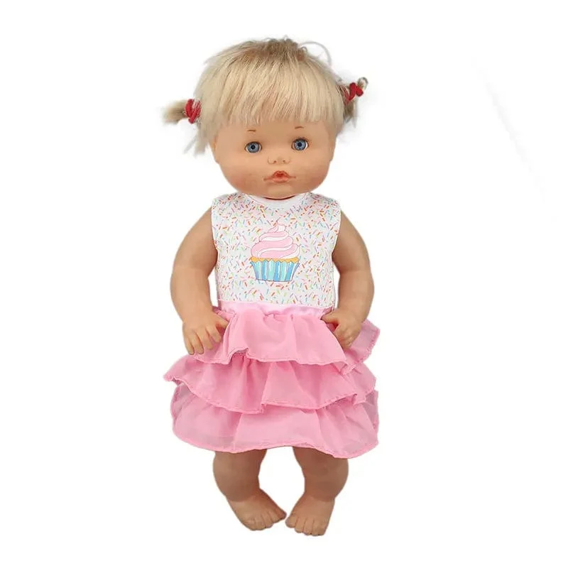 Neues Kleid passt 42 cm Puppe Nenuco Ropa y su Hermanita 17 Zoll Mädchenpuppenkleidung
