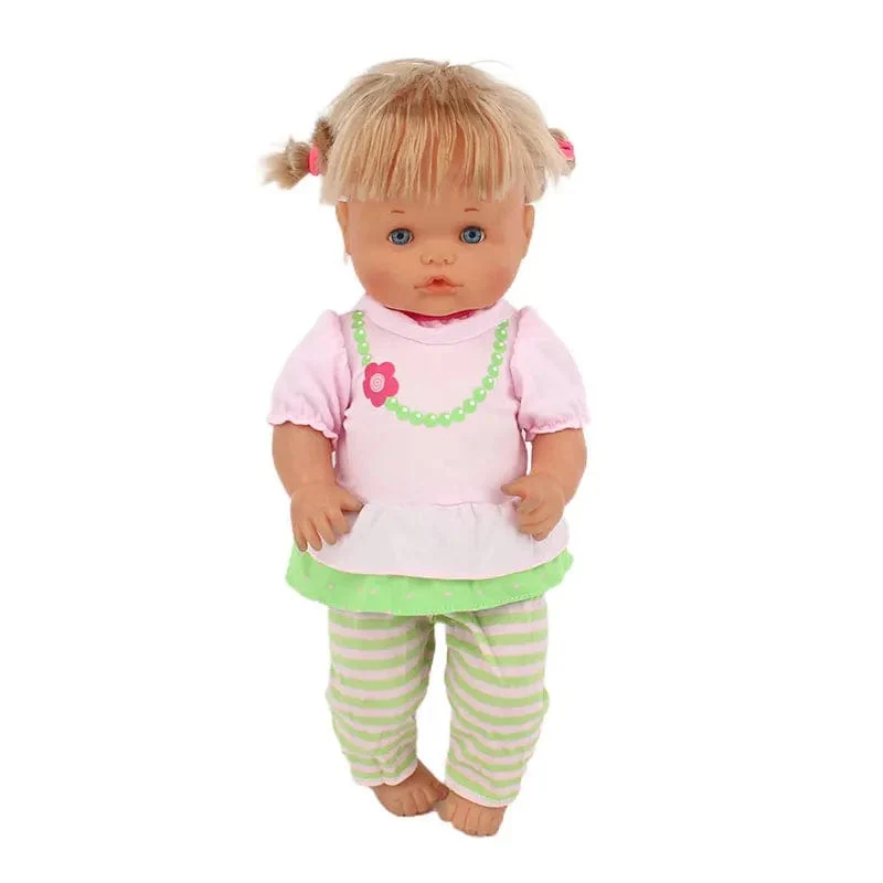 Neues Kleid passt 42 cm Puppe Nenuco Ropa y su Hermanita 17 Zoll Mädchenpuppenkleidung