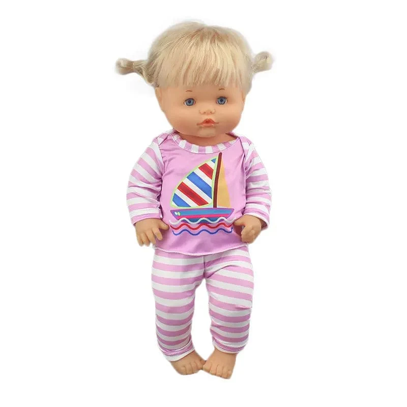 Neues Kleid passt 42 cm Puppe Nenuco Ropa y su Hermanita 17 Zoll Mädchenpuppenkleidung