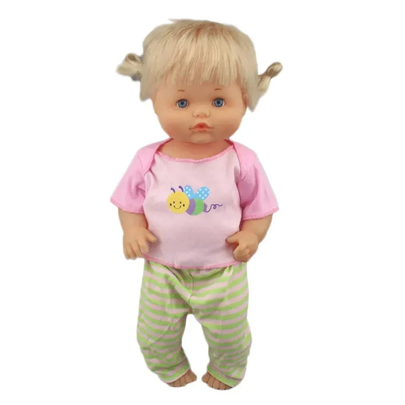 Neues Kleid passt 42 cm Puppe Nenuco Ropa y su Hermanita 17 Zoll Mädchenpuppenkleidung