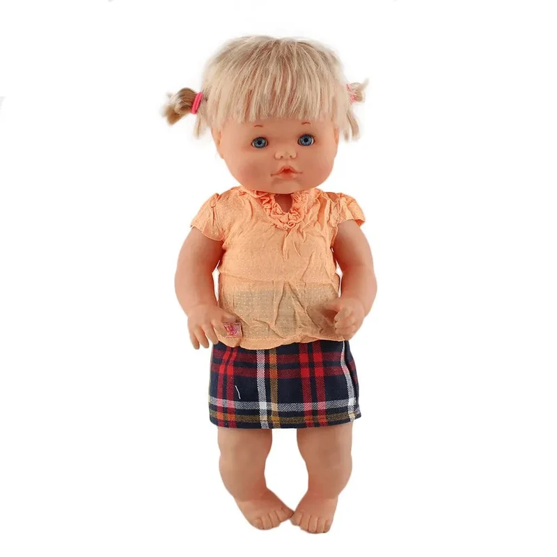 Neues Kleid passt 42 cm Puppe Nenuco Ropa y su Hermanita 17 Zoll Mädchenpuppenkleidung