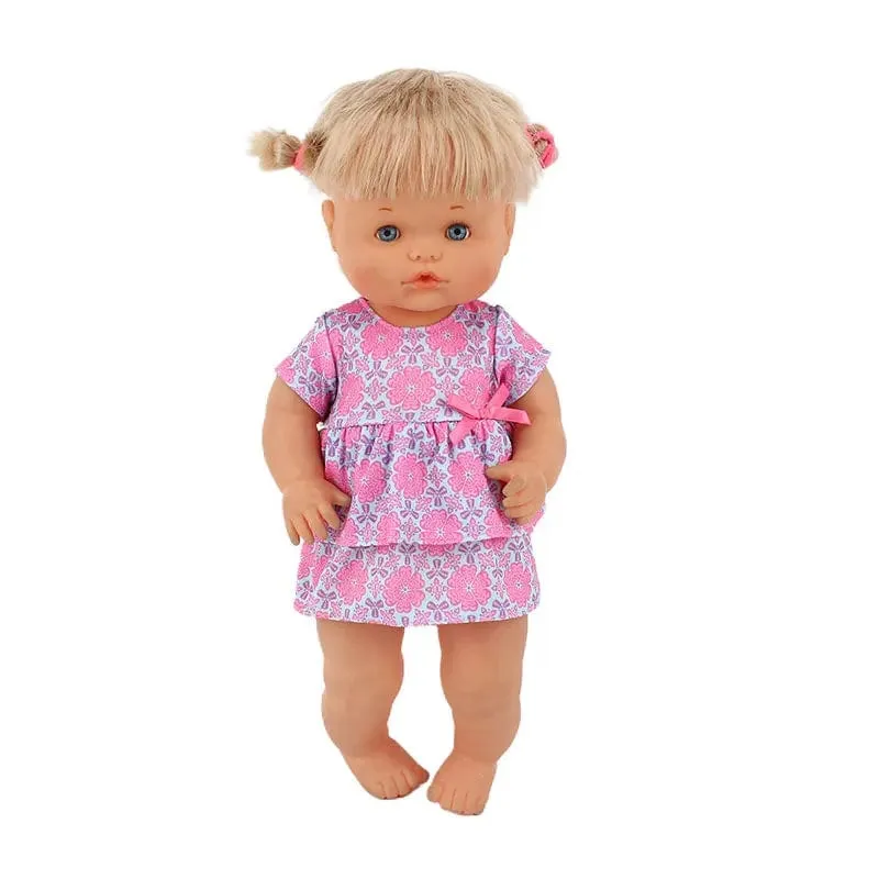 Neues Kleid passt 42 cm Puppe Nenuco Ropa y su Hermanita 17 Zoll Mädchenpuppenkleidung