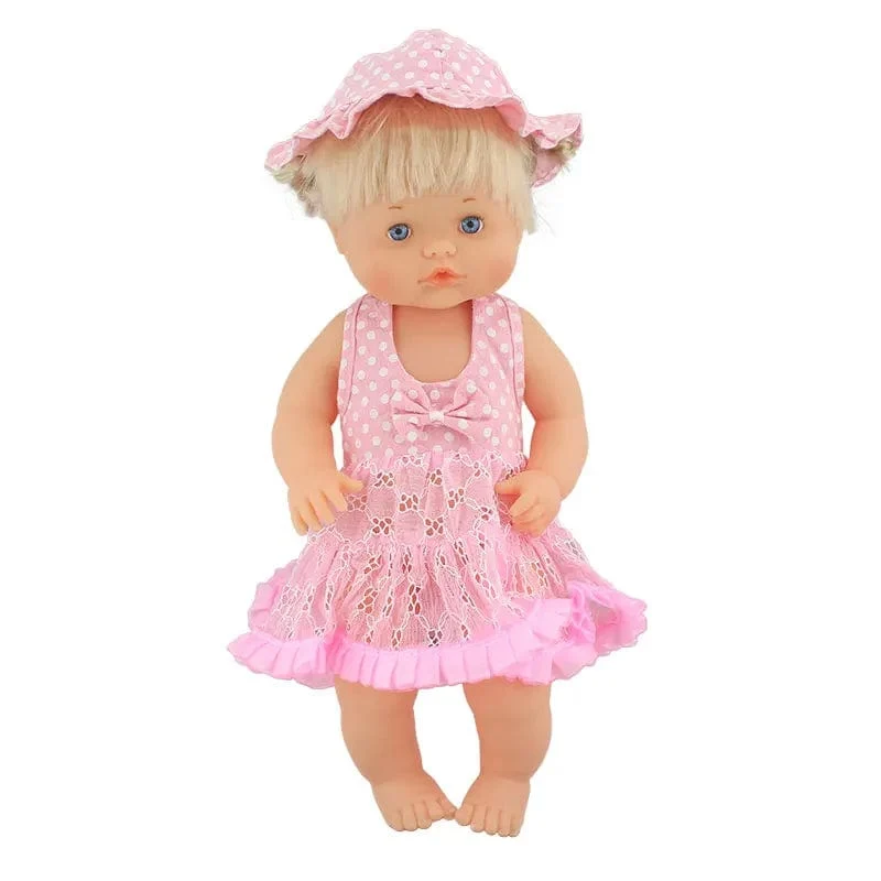 Neues Kleid passt 42 cm Puppe Nenuco Ropa y su Hermanita 17 Zoll Mädchenpuppenkleidung