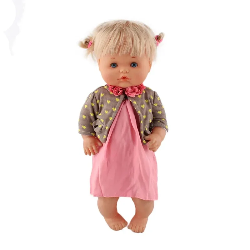 Neues Kleid passt 42 cm Puppe Nenuco Ropa y su Hermanita 17 Zoll Mädchenpuppenkleidung