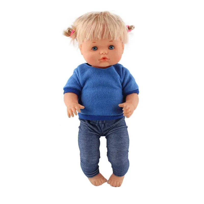 Neues Kleid passt 42 cm Puppe Nenuco Ropa y su Hermanita 17 Zoll Mädchenpuppenkleidung