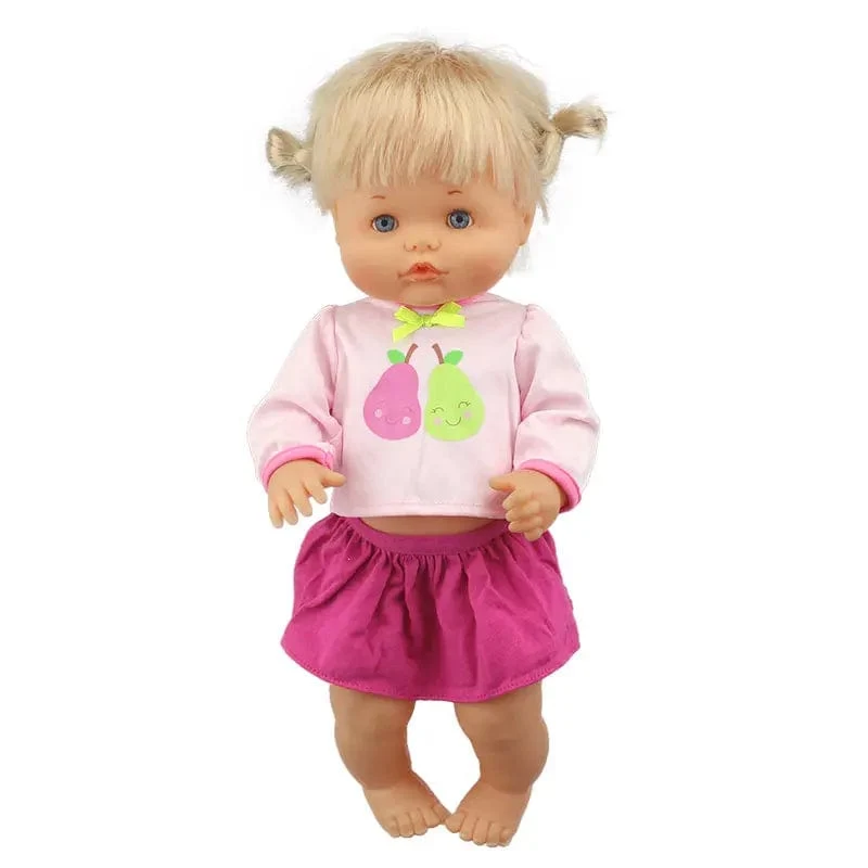 Neues Kleid passt 42 cm Puppe Nenuco Ropa y su Hermanita 17 Zoll Mädchenpuppenkleidung