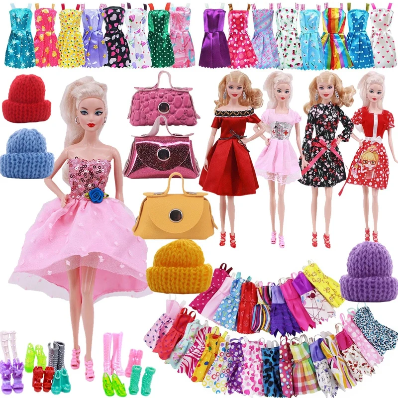 Pop-Kleidung für Barbis-Puppe, Abendkleid und Zubehör, passend für 11.5-Zoll-Barbis-Puppe, Party, Alltag, Freizeitkleidung, Zubehör, Spielzeug