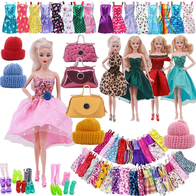 Pop-Kleidung für Barbis-Puppe, Abendkleid und Zubehör, passend für 11.5-Zoll-Barbis-Puppe, Party, Alltag, Freizeitkleidung, Zubehör, Spielzeug