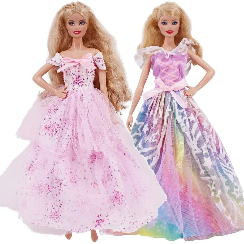 Pop-Kleidung für Barbis-Puppe, Abendkleid und Zubehör, passend für 11.5-Zoll-Barbis-Puppe, Party, Alltag, Freizeitkleidung, Zubehör, Spielzeug