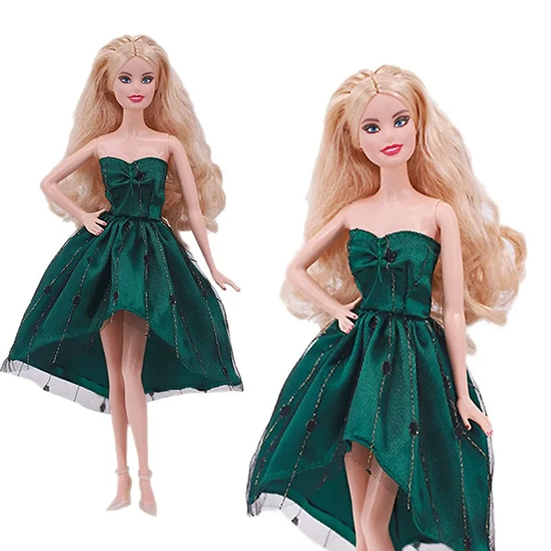 Pop-Kleidung für Barbis-Puppe, Abendkleid und Zubehör, passend für 11.5-Zoll-Barbis-Puppe, Party, Alltag, Freizeitkleidung, Zubehör, Spielzeug