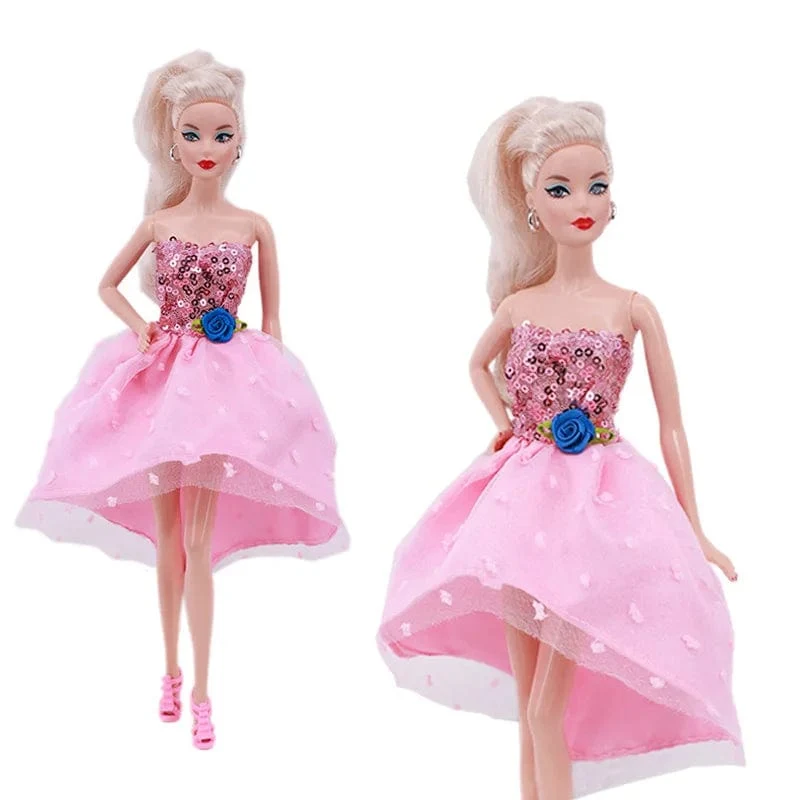 Pop-Kleidung für Barbis-Puppe, Abendkleid und Zubehör, passend für 11.5-Zoll-Barbis-Puppe, Party, Alltag, Freizeitkleidung, Zubehör, Spielzeug
