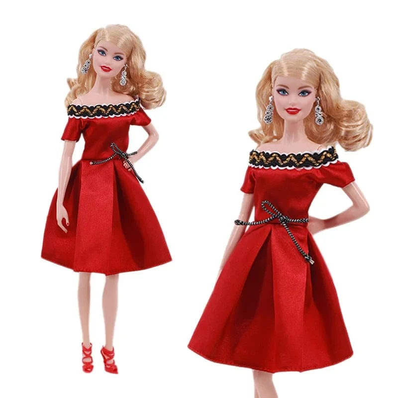 Pop-Kleidung für Barbis-Puppe, Abendkleid und Zubehör, passend für 11.5-Zoll-Barbis-Puppe, Party, Alltag, Freizeitkleidung, Zubehör, Spielzeug