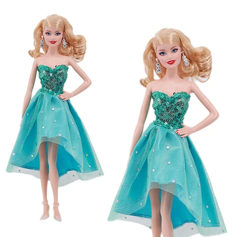Pop-Kleidung für Barbis-Puppe, Abendkleid und Zubehör, passend für 11.5-Zoll-Barbis-Puppe, Party, Alltag, Freizeitkleidung, Zubehör, Spielzeug