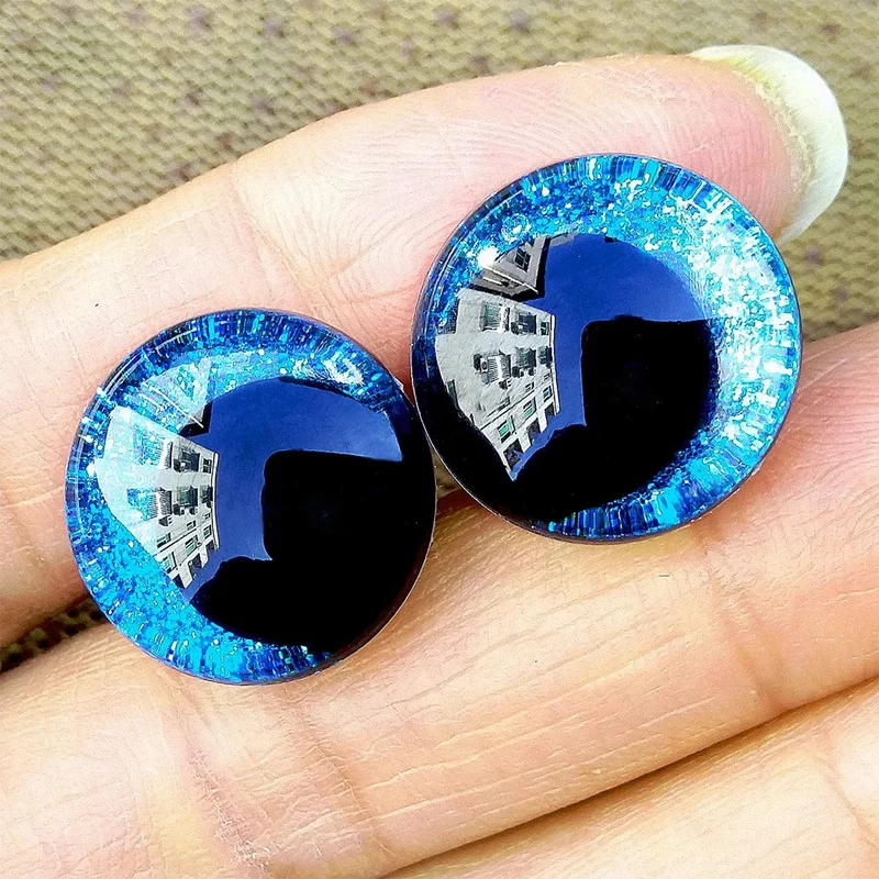 20 teile/los 3D Glitter Sicherheits Augen Für Spielzeug Amigurumi Trapez Gestrickte Kuschelige Filz Plüsch Spielzeug Rote Augen Große Große Größe 16/20/25mm