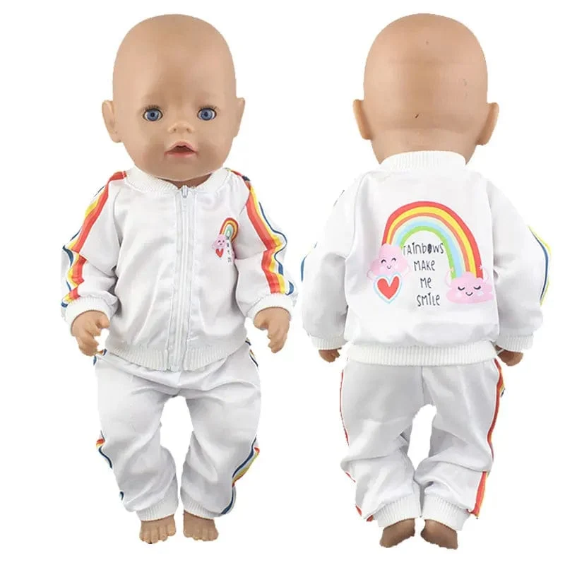 2023 neue Nette frosch Anzüge Fit Für 43cm Baby Puppe 17 Zoll Lebensechte Baby Puppe Kleidung