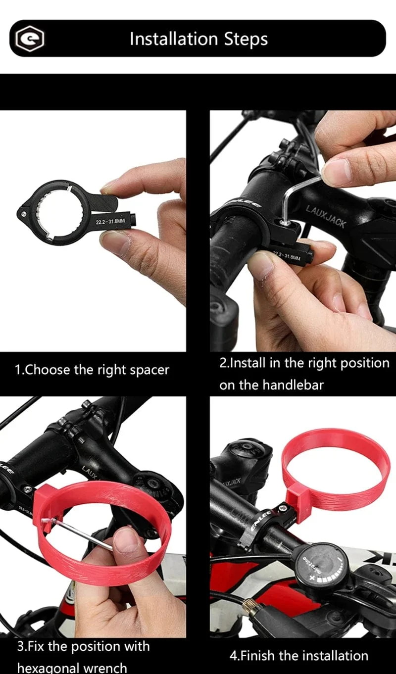 ENLEE Fahrradflaschenhalter Fahrradteile Kaffeetassenhalter Teetassenhalter Fahrradhalterung Aluminiumlegierung Flaschenhalter Flaschenhalter