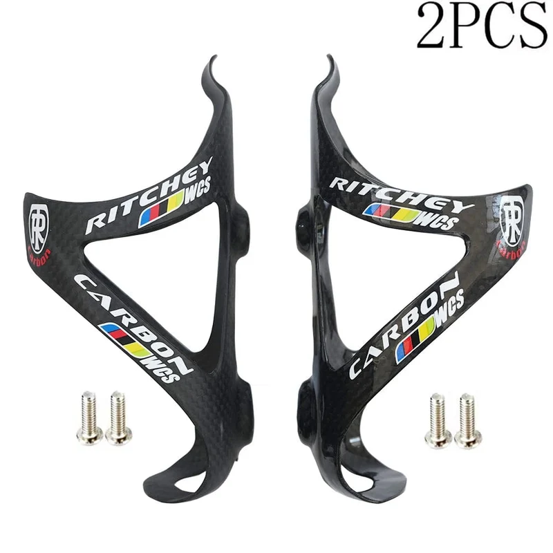2PCS Volle Carbon Faser Fahrrad Wasser Flasche Käfig MTB Rennrad Flasche Halter Ultra Licht Zyklus Ausrüstung Matt/glanz