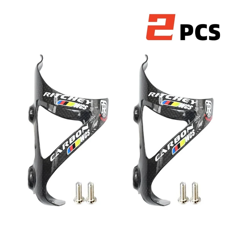 2PCS Volle Carbon Faser Fahrrad Wasser Flasche Käfig MTB Rennrad Flasche Halter Ultra Licht Zyklus Ausrüstung Matt/glanz
