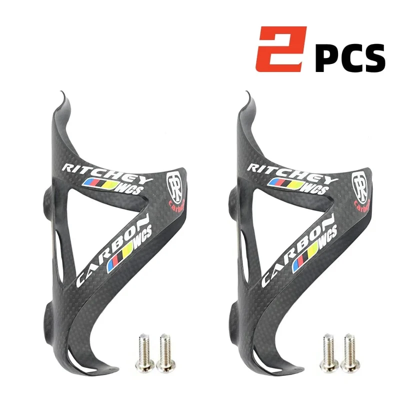 2PCS Volle Carbon Faser Fahrrad Wasser Flasche Käfig MTB Rennrad Flasche Halter Ultra Licht Zyklus Ausrüstung Matt/glanz