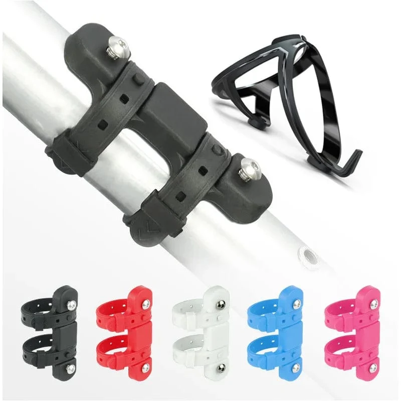 Fahrrad Wasser Flasche Stehen Basis Konverter Silikon Non-slip Straps Mtb Rennrad Flasche Halter Halterung Adapter Radfahren Zubehör
