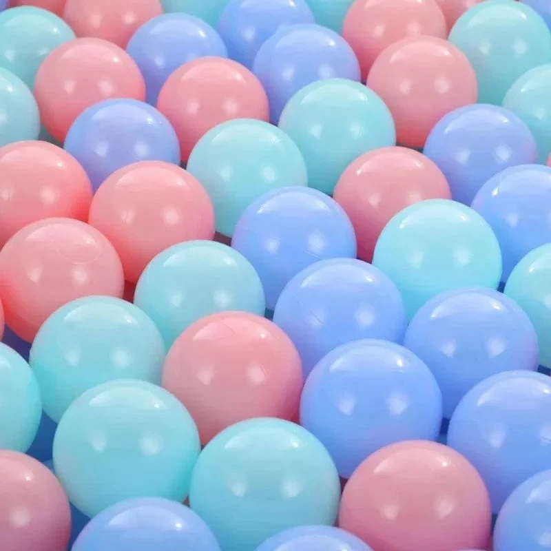50 Stück Bällebad Bälle aus Kunststoff für Babys, Kinderspielzeug für drinnen und draußen, Wasserbecken, Ozeanwellenbälle, Kindersportspielzeug für Jungen und Mädchen