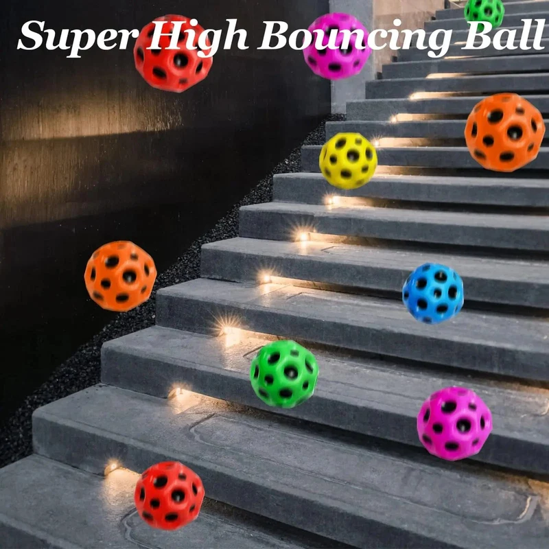 PU-Schaumstoff, fester, poröser Springball, superschneller Springball zur Verbesserung der Hand-Auge-Koordination, Kinderspielzeug-Springball
