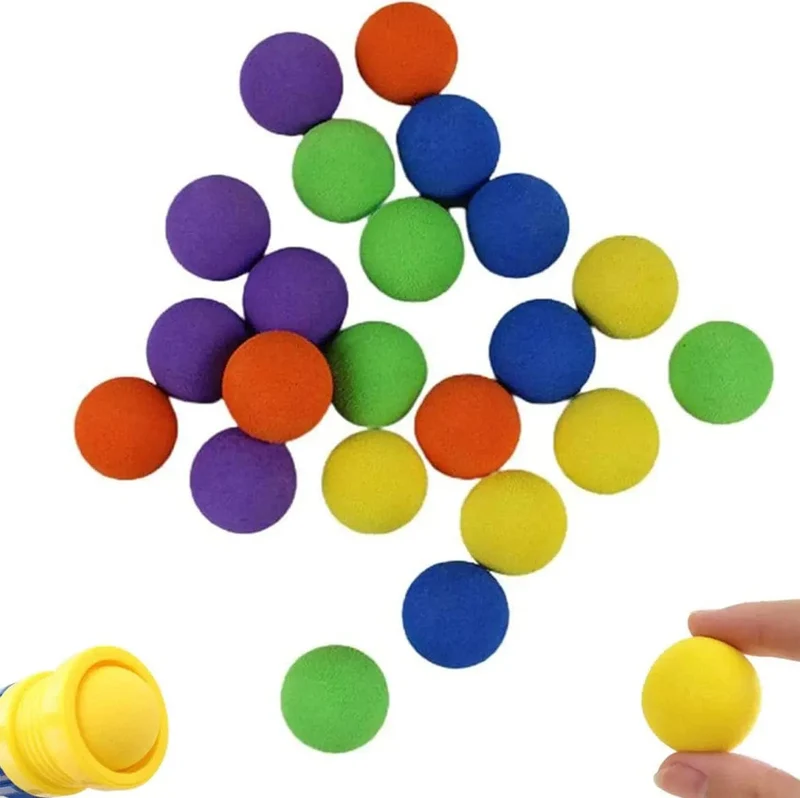 Nachfüllbälle, runde Nachfüllbälle in gemischten Farben für Luftspielzeugpistolen, weiche Schaumstoffbälle, Nachfüllpackung für Blaster und Ersatzkugelbälle, Geschenk