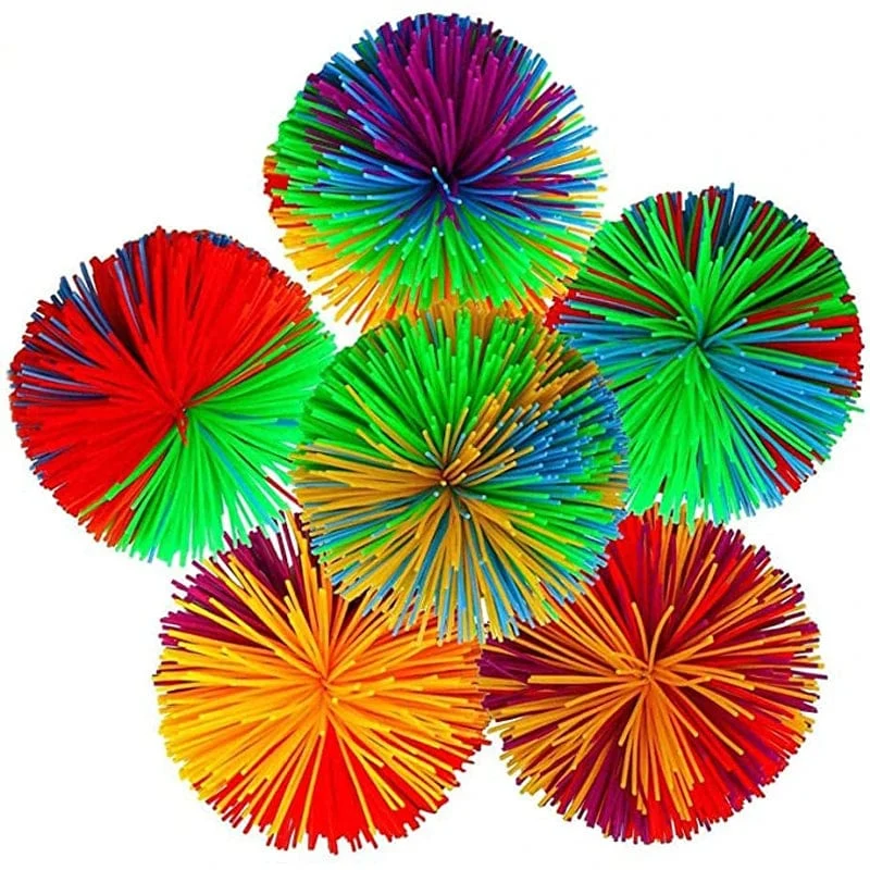 6/8/10 cm Jonglierball, bunter Gummidrahtball, Spielzeug für Kinder, Anti-Stress-Dehnball, neuartiges Kinderspielzeug, lustiges Gummispielzeug
