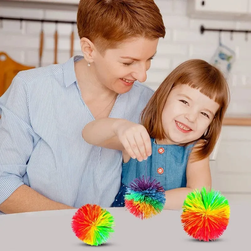 6/8/10 cm Jonglierball, bunter Gummidrahtball, Spielzeug für Kinder, Anti-Stress-Dehnball, neuartiges Kinderspielzeug, lustiges Gummispielzeug