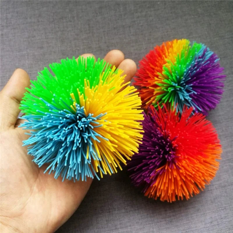 6/8/10 cm Jonglierball, bunter Gummidrahtball, Spielzeug für Kinder, Anti-Stress-Dehnball, neuartiges Kinderspielzeug, lustiges Gummispielzeug
