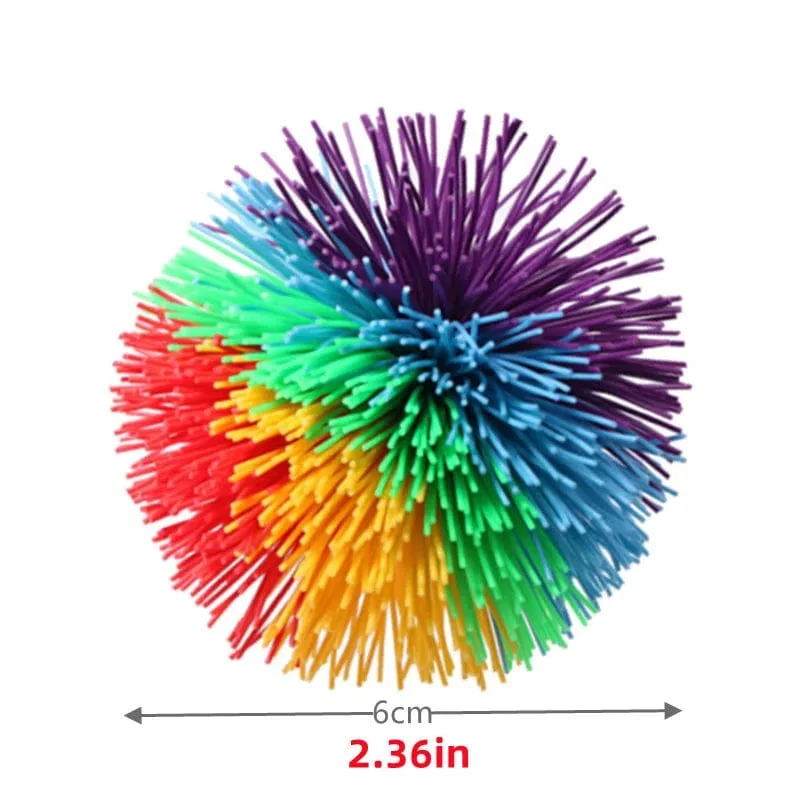 6/8/10 cm Jonglierball, bunter Gummidrahtball, Spielzeug für Kinder, Anti-Stress-Dehnball, neuartiges Kinderspielzeug, lustiges Gummispielzeug