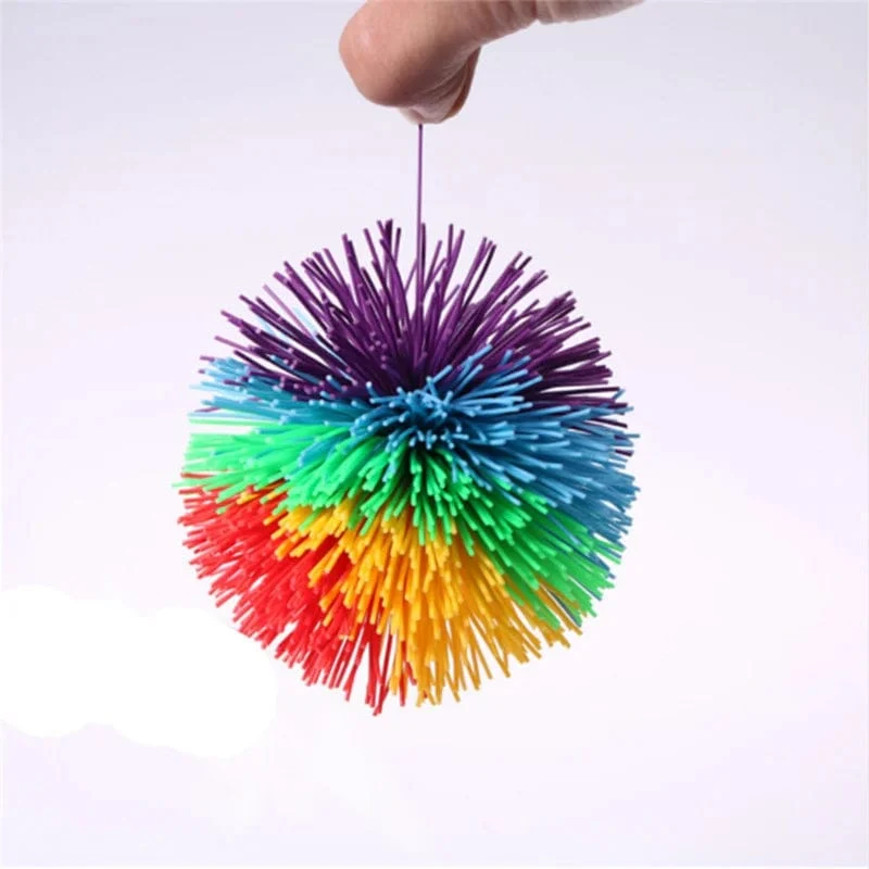 6/8/10 cm Jonglierball, bunter Gummidrahtball, Spielzeug für Kinder, Anti-Stress-Dehnball, neuartiges Kinderspielzeug, lustiges Gummispielzeug
