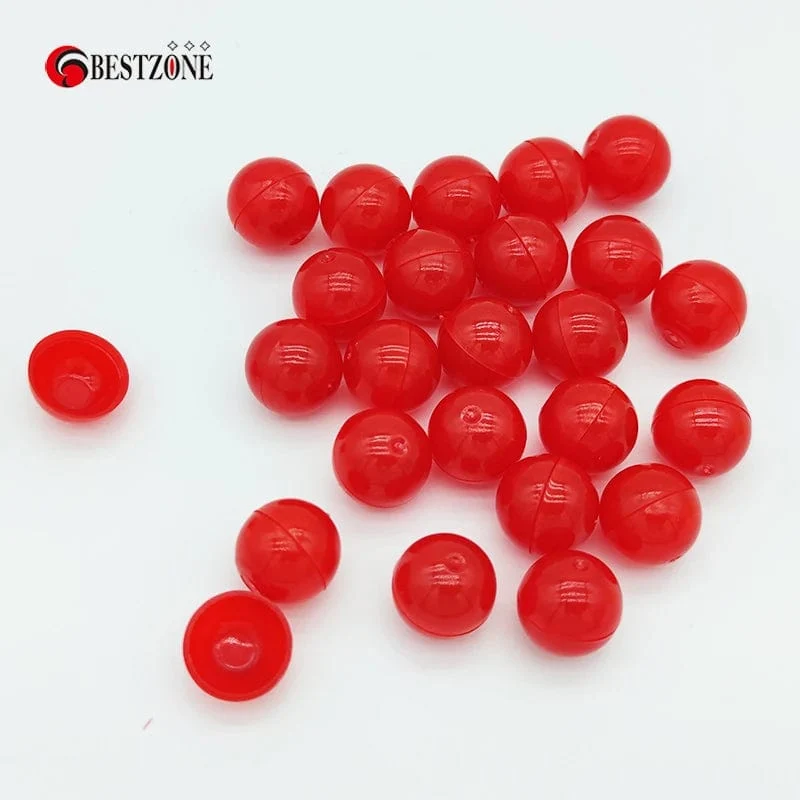 50 Stück 0.59 Zoll Mini 15 MM Sehr kleine klare transparente Kunststoff-PS-Kapsel Spielzeug Überraschungsball Winziger Behälter Dinge Modellbau