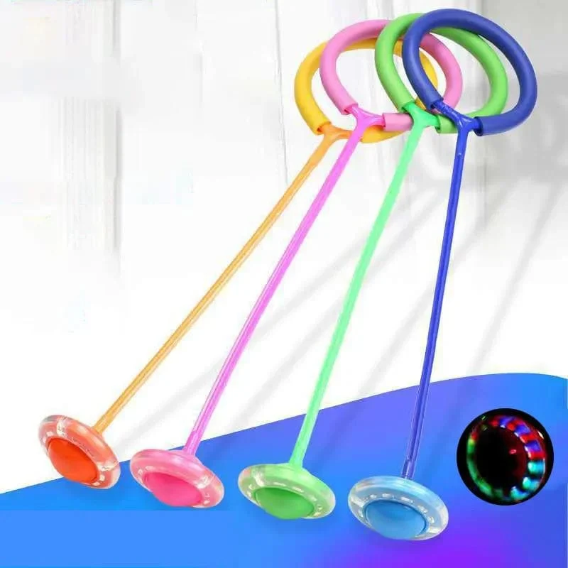 Flash Jumping Foot Force Ball Kinder Outdoor Fun Sport Spielzeug LED Kinder Springen Kraft Reaktion Training Ball Kind-Eltern-Spiele
