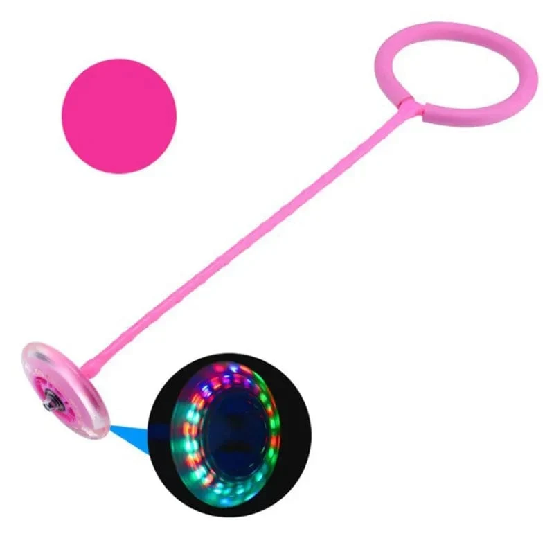 Flash Jumping Foot Force Ball Kinder Outdoor Fun Sport Spielzeug LED Kinder Springen Kraft Reaktion Training Ball Kind-Eltern-Spiele