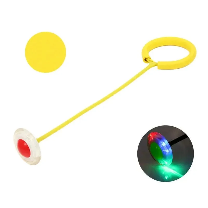 Flash Jumping Foot Force Ball Kinder Outdoor Fun Sport Spielzeug LED Kinder Springen Kraft Reaktion Training Ball Kind-Eltern-Spiele