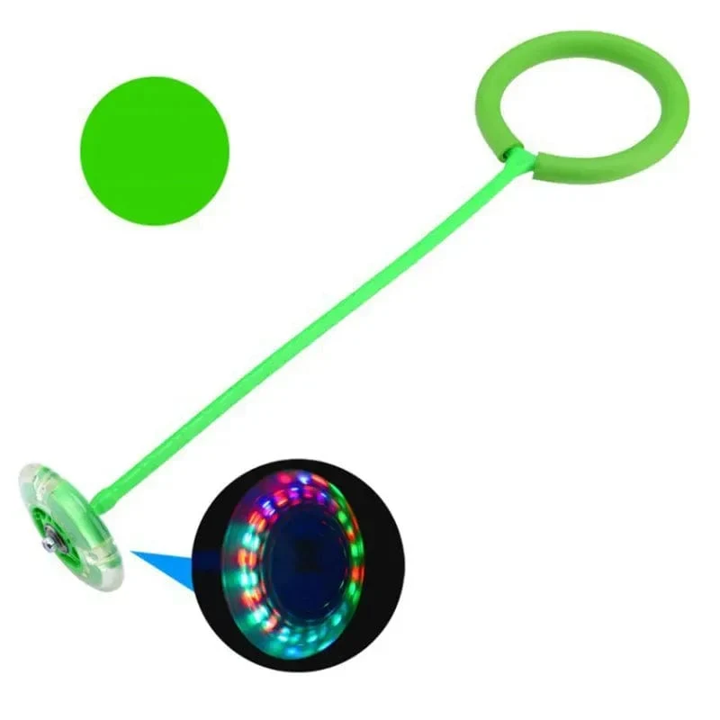 Flash Jumping Foot Force Ball Kinder Outdoor Fun Sport Spielzeug LED Kinder Springen Kraft Reaktion Training Ball Kind-Eltern-Spiele
