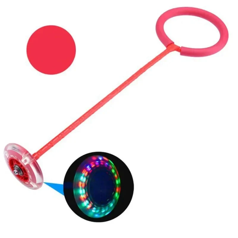 Flash Jumping Foot Force Ball Kinder Outdoor Fun Sport Spielzeug LED Kinder Springen Kraft Reaktion Training Ball Kind-Eltern-Spiele