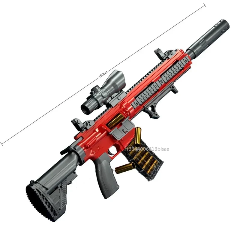 M416 Shell Ejection Soft Bullet Spielzeugpistole EVA Scharfschützengewehr Manuelles Laden Eat Chicken Waffe Jungen Spielzeugpistole CS Kampfspiel Geschenk