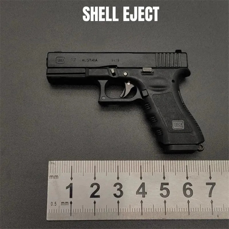 1:3 Massivholz Griff 1911 Metall Schlüsselanhänger Modell Spielzeug Pistole Miniatur Legierung Pistole Sammlung Spielzeug Geschenk Anhänger