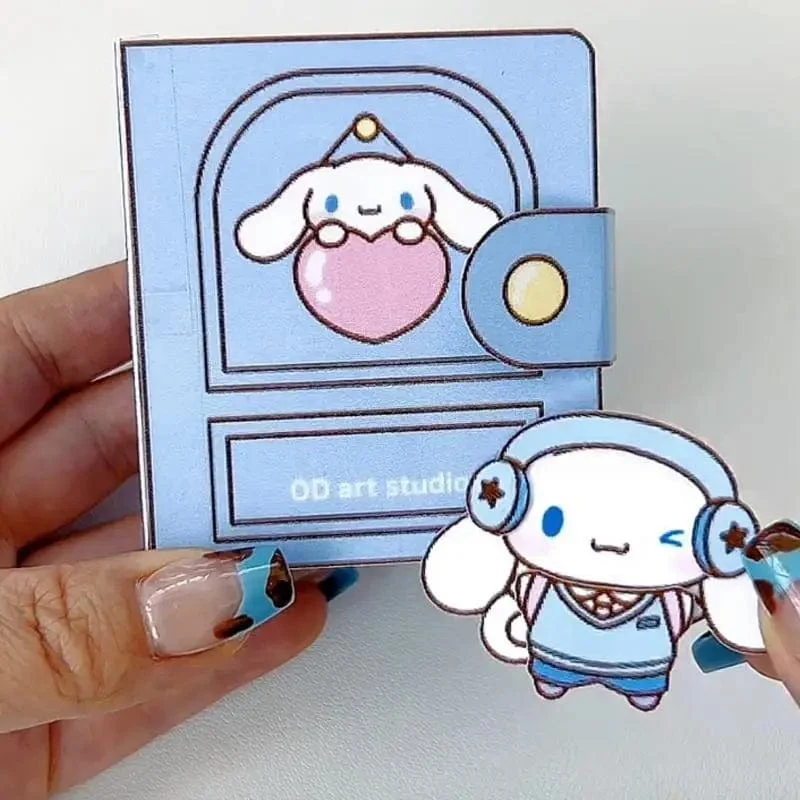 Sanrio Kawali My Melody Cinnamoroll Pochacco Pompompurin Stickerspiele Ruhiges Buch Lustiges DIY Anime Mädchen Geschenk Geschenk Spielzeug für Kinder