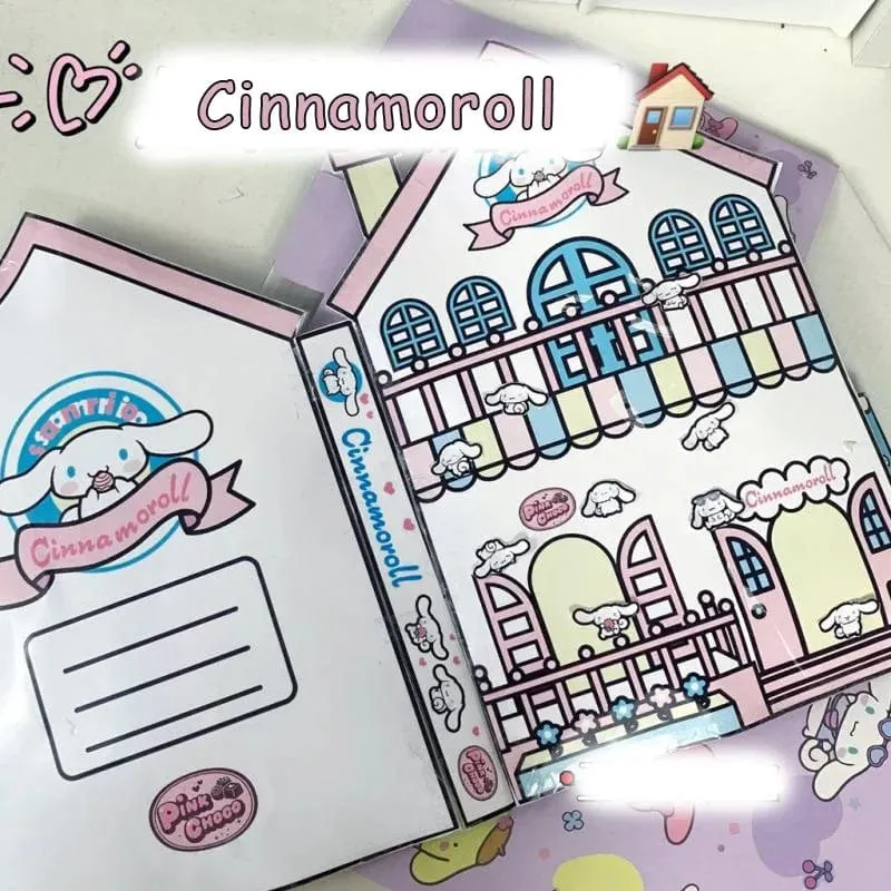 Sanrio Kawali My Melody Cinnamoroll Pochacco Pompompurin Stickerspiele Ruhiges Buch Lustiges DIY Anime Mädchen Geschenk Geschenk Spielzeug für Kinder