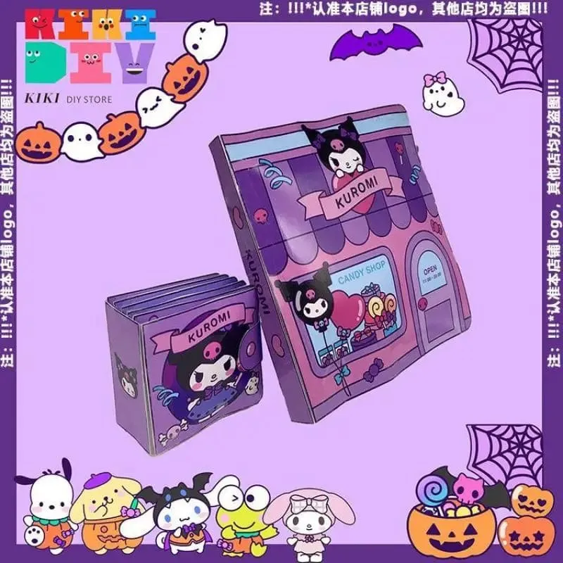 Sanrio Kawali My Melody Cinnamoroll Pochacco Pompompurin Stickerspiele Ruhiges Buch Lustiges DIY Anime Mädchen Geschenk Geschenk Spielzeug für Kinder