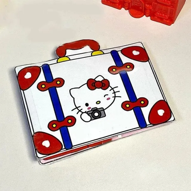 Sanrio Kawali My Melody Cinnamoroll Pochacco Pompompurin Stickerspiele Ruhiges Buch Lustiges DIY Anime Mädchen Geschenk Geschenk Spielzeug für Kinder