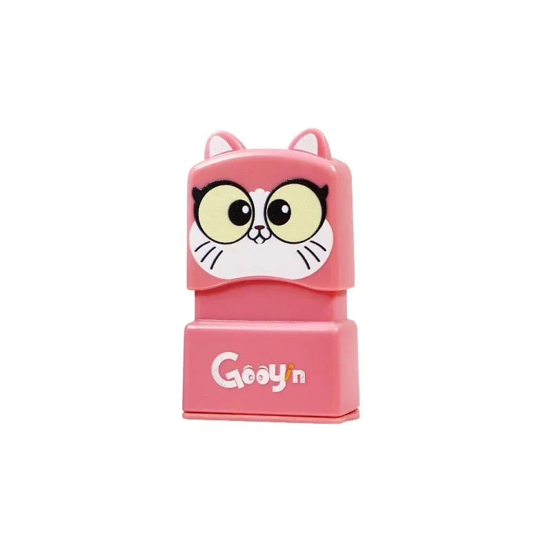 Kinder Name Siegel Benutzerdefinierte Student Name Stempel Kindergarten Kleidung Wasserdicht Name Aufkleber Kawaii Montessori Stempel Geschenk