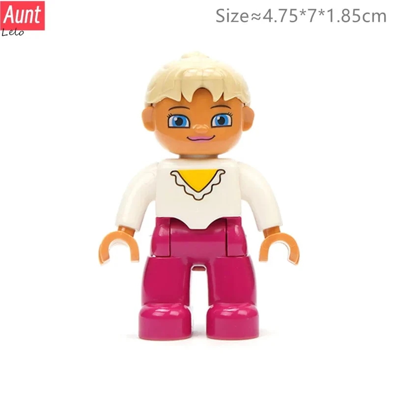 Große Größe Charakter Figuren Baustein Puppe Familie Bauer Arbeiter Arzt Polizisten Große Ziegel Kompatibel Bauen Haus Kind Spielzeug
