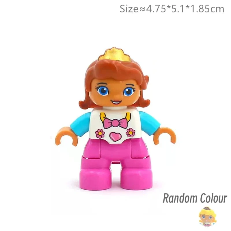 Große Größe Charakter Figuren Baustein Puppe Familie Bauer Arbeiter Arzt Polizisten Große Ziegel Kompatibel Bauen Haus Kind Spielzeug