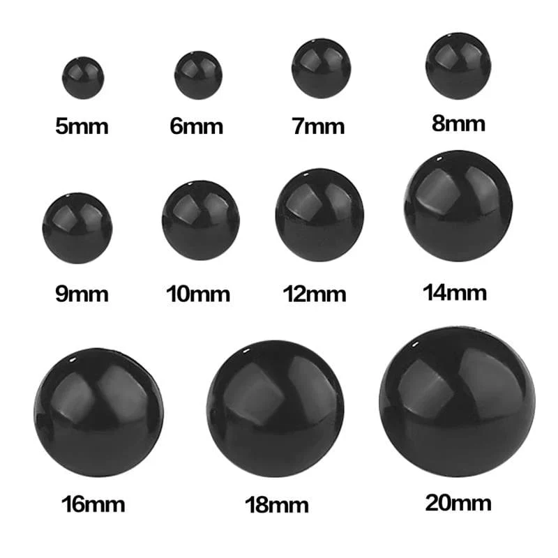 100/50PCS 5-20mm Schwarz Kunststoff Sicherheits Augen Für Spielzeug Amigurumi Diy Kit Handwerk Teddybär Spielzeug auge Für Puppe Dekoration Zubehör