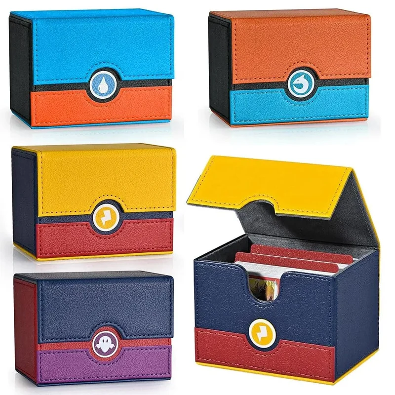 Deck Kartenetui Spiel PTCG 100+ Kartendeck Etui Aufbewahrungsbox MTG Brettspielzeug Spielsammlung Karten Organizer Kartendeck Box Geschenk