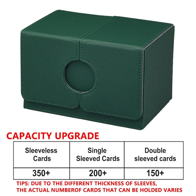 Kartenetui Kartenbox Magic TCG Mid Large Deck Case Einfarbige Aufbewahrungsbox Top Side-Loading Weihnachtsspielzeug Spiele-Sammelkarten